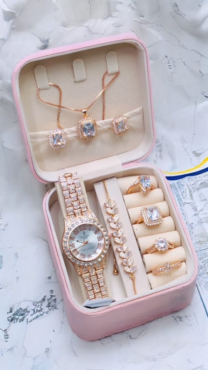 Luxury Women’s Watch & Jewelry Gift Set – Premium Elegant Collection