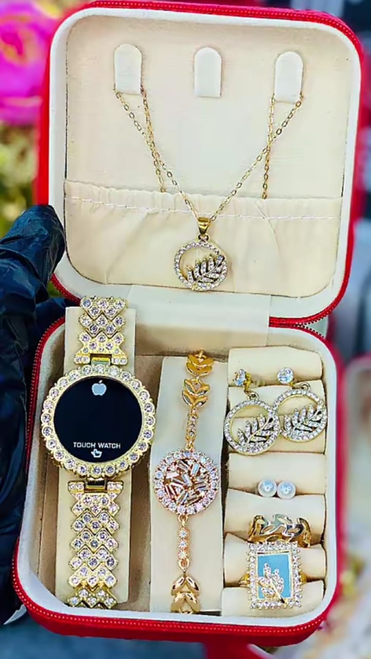Luxury Golden Touch Watch & Jewelry Gift Set 👑⌚
